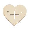 VALINK Chocolate Display Stand, Wooden Heart Plaque Decoration Freestanding Love Hollow Ornament Woodblock Craft For Home Office view 4