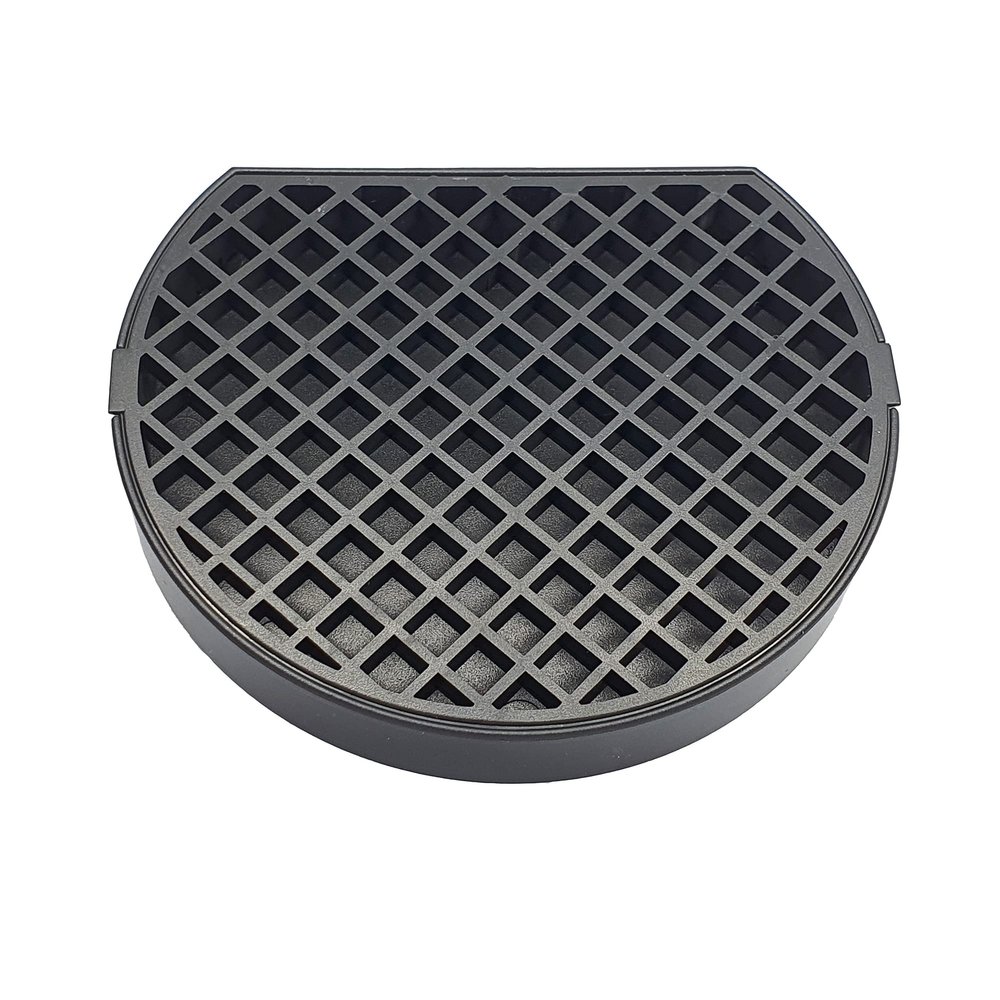4" Coffee Drip Catcher Tray for Nespresso & Espresso Machines - Small Water Dispenser Drip Tray, Anti-Slip Countertop Spill Mat, Durable Plastic Tray with Removable Grid