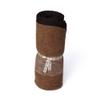 Alpaca Warehouse Alpaca Sheep Wool Blanket Pet Size Comfortably Warm - Perfect for Cats and Small Dogs - Striped Design (Beige/Soft Camel/Soft Brown, Pet Size) view 2