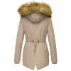 ZBYY Womens Quilted Winter Coats Warm Fleece Lined Faux Fur Lined Hooded Zip Up Down Jackets Thicken Parka Outwear view 3