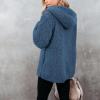 ZBYY Fluffy Women Coats Faux Shearling Shaggy Hoodies Warm Winter Jacket Zip Up Long Sleeve Outerwear with Pockets view 4