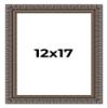 12x17 Frame Black Feather Payton Ornate Solid Wood Picture Frame Width 1.75 Inches | Interior Depth 0.5 Inches | Payton Ornate Photo Frame Complete with UV Acrylic, Foam Backing & Hanging Hardware view 1