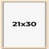 CustomPictureFrames.com 21x30 Frame Natural Wood Picture Frame | 0.75 Inch Moulding Width | Solid Wood | Complete with UV Acrylic Plexiglass, Foam Board Backing & Hanging Hardware view 1