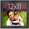 12x11 Frame Black Real Wood Picture Frame Width 1.5 Inches | Interior Frame Depth 0.5 Inches | Barn Black Distressed Photo Frame Complete with UV Acrylic, Foam Board Backing & Hanging Hardware view 1