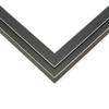 10x15 Frame Black Real Wood Picture Frame Width 1.25 Inches | Interior Frame Depth 0.5 Inches | Gessato White Modern Photo Frame Complete with UV Acrylic, Foam Board Backing & Hanging Hardware view 1