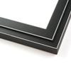 10x15 Frame Black Real Wood Picture Frame Width 1.25 Inches | Interior Frame Depth 0.5 Inches | Gessato White Modern Photo Frame Complete with UV Acrylic, Foam Board Backing & Hanging Hardware view 4