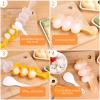 Rice Ball Shaker,Rice Ball Molds, DIY Ball Shaped Kitchen Tools Shakers Food Decor for Kids DIY Lunch Maker Mould with a Mini Rice scoop view 3