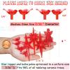 117Pcs Ceramic Christmas Tree Red Cardinal Bird Replacement Lights Bulbs and 1 Angel/3Stars Topper Ornament for Ceramic Tree Dcor - Medium Plastic Pegs. view 2