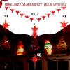 117Pcs Ceramic Christmas Tree Red Cardinal Bird Replacement Lights Bulbs and 1 Angel/3Stars Topper Ornament for Ceramic Tree Dcor - Medium Plastic Pegs. view 4