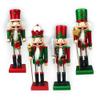 Holiday Depot 10" Nutcracker Christmas Decoration (Set of 4) - Traditional Wooden Red & Green King, Soldier, & Drummer Styles. for Friends, Family, and Coworkers. view 1