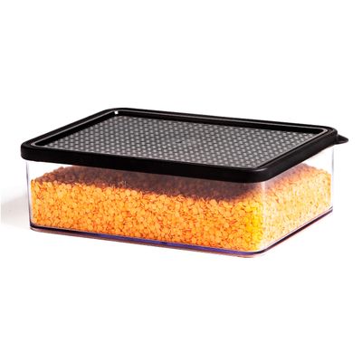 BINO | Food Storage Containers, 1.8 Qt/1.75 Liter, Black - 24 Pack | THE SNAP COLLECTION | Airtight Food Storage Containers with Lids | Pantry Organization | BPA-Free | Containers for Organizing