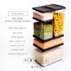 BINO | Food Storage Containers, 1.8 Qt/1.75 Liter, Black - 24 Pack | THE SNAP COLLECTION | Airtight Food Storage Containers with Lids | Pantry Organization | BPA-Free | Containers for Organizing view 2