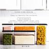 BINO | Food Storage Containers, 1.8 Qt/1.75 Liter, Black - 24 Pack | THE SNAP COLLECTION | Airtight Food Storage Containers with Lids | Pantry Organization | BPA-Free | Containers for Organizing view 3