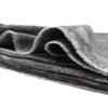 Alpaca Home | Floral Leaf Botanical Alpaca Throw Blanket | 100% Baby Alpaca Wool | 5.9 Feet Long X 4.25 Feet Wide | Hypoallergenic, Soft & Cozy (Silver Shadow) view 3