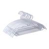 10pcs White Wardrobe Hangers Non- Clothing Hanging Rack for Coats More Space-Saving Design Notched Organizer for Tidy Closet Storage view 1