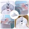 10pcs White Wardrobe Hangers Non- Clothing Hanging Rack for Coats More Space-Saving Design Notched Organizer for Tidy Closet Storage view 2