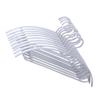 10pcs White Wardrobe Hangers Non- Clothing Hanging Rack for Coats More Space-Saving Design Notched Organizer for Tidy Closet Storage view 3