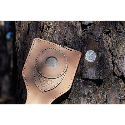 Forestry Tree Chalk Marker Leather Chalk Pouch with Removable Wooden Handle for Forestry Marking & Tree Tallying