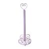 LIU- Countertop Paper Towel Holder Romantic Pink Heart-shaped Wrought Iron Paper Towel Stand,for Kitchen Bathroom Bathroom Living Room Office view 1