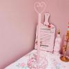 LIU- Countertop Paper Towel Holder Romantic Pink Heart-shaped Wrought Iron Paper Towel Stand,for Kitchen Bathroom Bathroom Living Room Office view 2