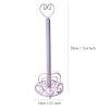 LIU- Countertop Paper Towel Holder Romantic Pink Heart-shaped Wrought Iron Paper Towel Stand,for Kitchen Bathroom Bathroom Living Room Office view 4