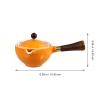 1pc Teapot Tea Ceremony Tea Pot Ceramic Kungfu Tea Chinese Gongfu Tea Infuser Boiling Kettle Stainless Steel Tea Infuser Tea Heating Teakettle Whistle Make Tea Ceramics Long Handle view 2