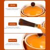 1pc Teapot Tea Ceremony Tea Pot Ceramic Kungfu Tea Chinese Gongfu Tea Infuser Boiling Kettle Stainless Steel Tea Infuser Tea Heating Teakettle Whistle Make Tea Ceramics Long Handle view 3