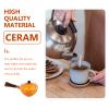 1pc Teapot Tea Ceremony Tea Pot Ceramic Kungfu Tea Chinese Gongfu Tea Infuser Boiling Kettle Stainless Steel Tea Infuser Tea Heating Teakettle Whistle Make Tea Ceramics Long Handle view 4