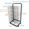 YSCMX Art Drying Rack, Mobile Art Drying Rack with Wire Shelves for Works of Art, Black Powder Coated Finish, Art Rack Storage Organizer on WheelsIdeal for Education Schools and Art Clubs view 2