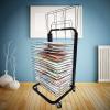 YSCMX Art Drying Rack, Mobile Art Drying Rack with Wire Shelves for Works of Art, Black Powder Coated Finish, Art Rack Storage Organizer on WheelsIdeal for Education Schools and Art Clubs view 4
