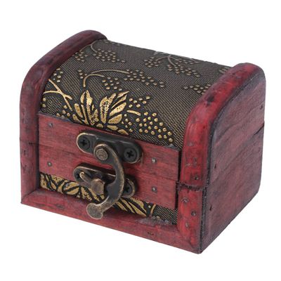 Abaodam treasure trunk large chest storage box keepsake decorative vintage suitcase antique wooden medicine trunks for pirate Wooden Storage Box Jewelry