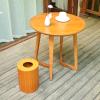 Household Modern Simple Wastepaper Bin Wooden Rubbish Trash Can Paper Recycling Basket Creative for Bedroom Living Room (Color : A) view 3