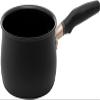 Meyer Nonstick Saucepan, 2 quart / 6" Induction Compatible Sauce Pan, Hard Anodized Nonstick, Dishwasher Safe, Oven Safe, Matte Black with Silicone Handles, Accent Series Cookware, Small, 2qt | 6 inch view 1