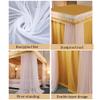 Bed Canopy Luxury Bed Canopy in The Girl's Princess Room, Double Bed Curtains with Brackets On 4 Corner Posts, Used for Home Bedroom 1.5m/1.8m/2m Double Bed Decoration view 4