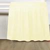 Wrap Around Bed Skirt - 100% Cotton 800 Thread Count Elastic Dust Ruffle Three Sides Fabric Silky Soft 1 Piece Bed Skirt 18" Drop Length/Fall Length (Full Size, Ivory) view 3