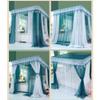 Bed Canopy Luxurious Bed Canopy for Girls' Princess Room, Double Layer Encryption Net Bed Curtain, Four Seasons Bed Canopies for 1.5m/1.8m/2m Double Bed, with Bracket view 2