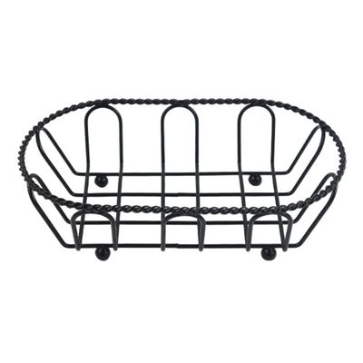 Cabilock 2pcs Iron Food Serving Basket Creative Fruit and Snack Storage for Kitchen Counter Sturdy Dessert Basket Hollow Design for Organizing Fruits and Treats