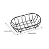 Cabilock 2pcs Iron Food Serving Basket Creative Fruit and Snack Storage for Kitchen Counter Sturdy Dessert Basket Hollow Design for Organizing Fruits and Treats view 3