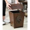 Creative Waste Storage with Shake Lid Simple Wastepaper Bin Paper Recycling Basket Wooden Trash Can view 3