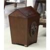 Creative Waste Storage with Shake Lid Simple Wastepaper Bin Paper Recycling Basket Wooden Trash Can view 4