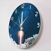 Geek Alerts Space Shuttle Taking Off Silent Movement Wall Clock Battery Operated Quartz Satellit Art Spacecraft Rocket Launch Decorative Wall Watch view 3