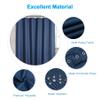 AmazerBath Waffle Shower Curtain Heavy Duty 240GSM, Navy Blue Shower Curtain Fabric Waffle Textured, Hotel Quality, Bathroom Shower Curtains, 72 x 72 Inches view 2