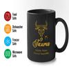 Bubble Hugs Taurus Mug Black 11oz - Zodiac, Horoscope, Star Constellation - love compability, character, personality view 3