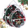 2Pcs Christmas Wreath Storage Container 30 Inch Clear Wreath Storage Bags Round Durable Wreath Bags Clear Everyday Bag with Dual Zippers and Sturdy Handles for Holiday Christmas WreathsLarge view 4