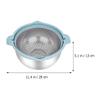 1set Stainless Steel Double-layer Rice Wash Strainer Basket Multi-functional Kitchen Drain Basin for Vegetables and Fruits and - view 4