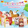 Dianelhall 30 Pack Farm Party Favor Bags Animal Goodie Candy Bags for Girls Boys Farm Theme Birthday Decorations Baby Shower Party Supplies Return Gifts, 6 Designs view 3