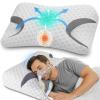 IKSTAR CPAP Pillow for Side Sleepers  Fits All CPAP Mask Types  Adjustable Memory Foam with Contoured Cutouts for Side, Back & Stomach Sleepers  Reduces Air Leaks & Mask Pressure a Better Sleep view 1
