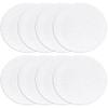Anekoul 8 Pcs Round Silicone Dehydrator Sheets, Non-Stick Fruit Dehydrator Mats Silicone Steamer Mesh Round Bamboo Steamer Mat for Buns Pastry Dim Sum Cooking, Fruit Dryer view 1