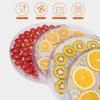 Anekoul 8 Pcs Round Silicone Dehydrator Sheets, Non-Stick Fruit Dehydrator Mats Silicone Steamer Mesh Round Bamboo Steamer Mat for Buns Pastry Dim Sum Cooking, Fruit Dryer view 2