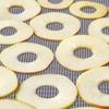 Anekoul 8 Pcs Round Silicone Dehydrator Sheets, Non-Stick Fruit Dehydrator Mats Silicone Steamer Mesh Round Bamboo Steamer Mat for Buns Pastry Dim Sum Cooking, Fruit Dryer view 4